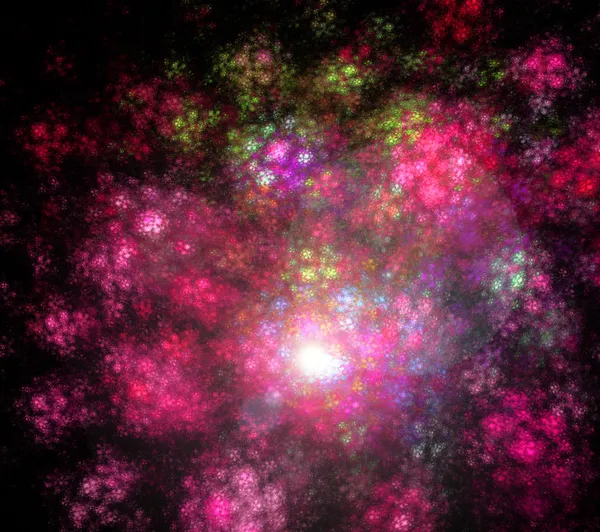 fraktal koyu arka plan kırmızı renklerde