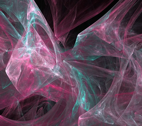 Abstrato cores violeta fractal no fundo preto — Fotografia de Stock
