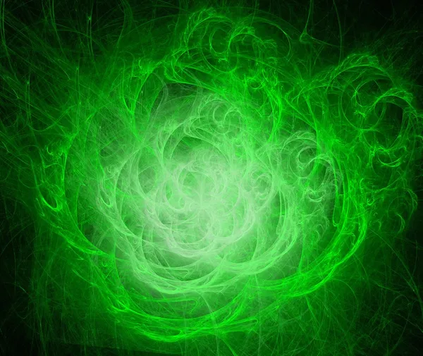 Зеленый абстрактный фрактальный фон — стоковое фото