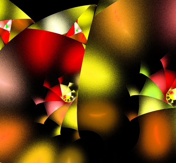 Ilustração fractal colorido fundo abstrato — Fotografia de Stock