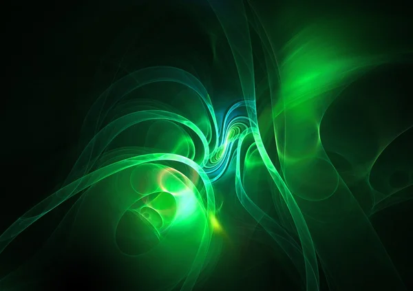 Yeşil soyut fraktal arka plan