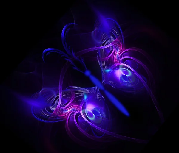 mavi ve mavi lekesi ile soyut kelebek