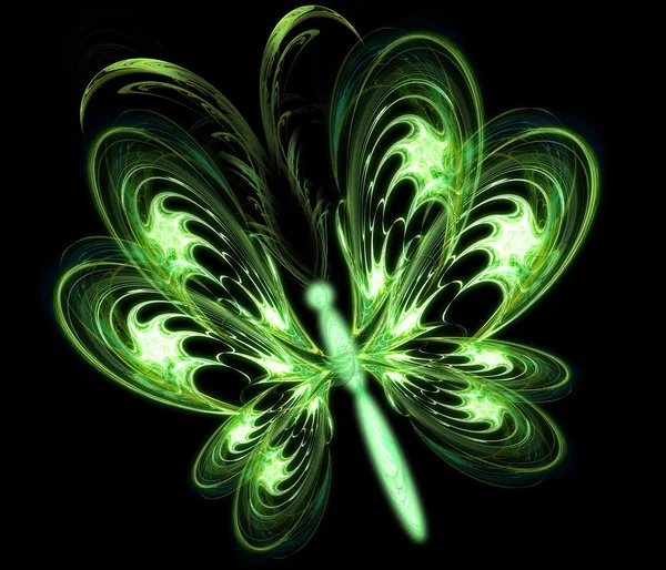 soyut illüstrasyon kelebek renkli resimde siyah arka plan üzerine