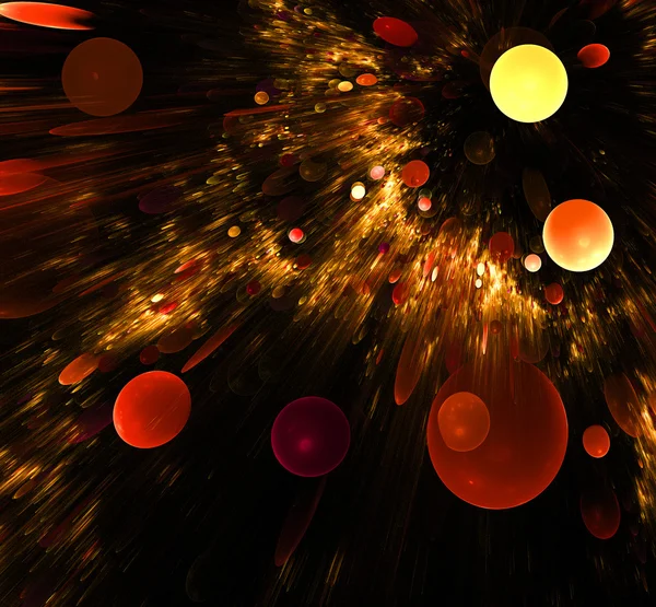 fantezi turuncu arka plan illüstrasyon fraktal ayrıntılı