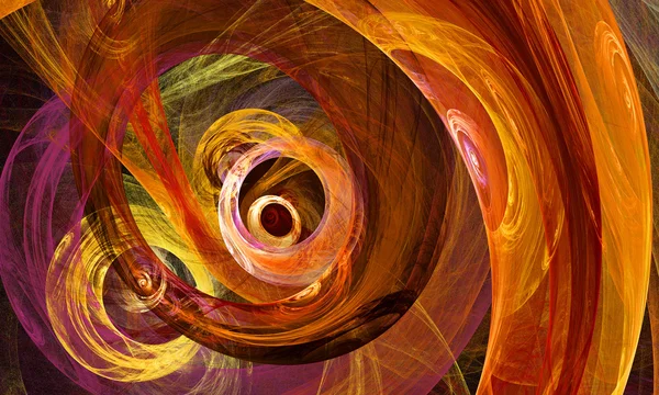 fantezi turuncu arka plan illüstrasyon fraktal ayrıntılı