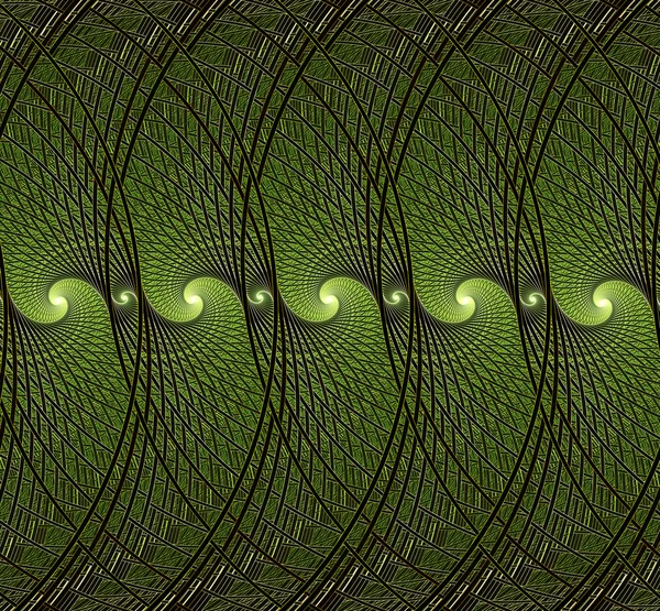 Abstracto verde ilustración fractal estilo —  Fotos de Stock