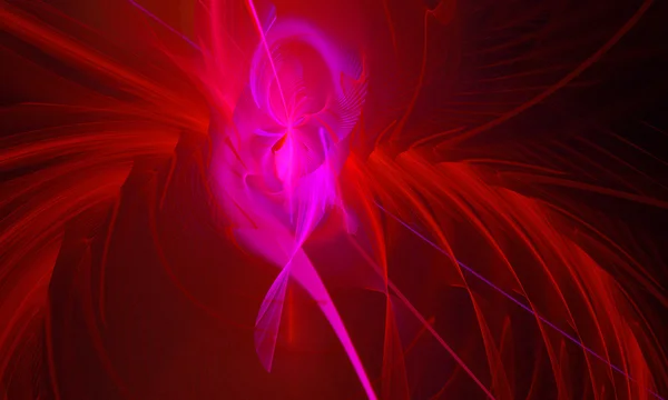 粉红色的分形抽象图梦幻背景 — 图库照片