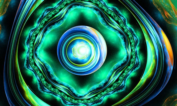 resimde yeşil fantasy arka plan fraktal ayrıntılı