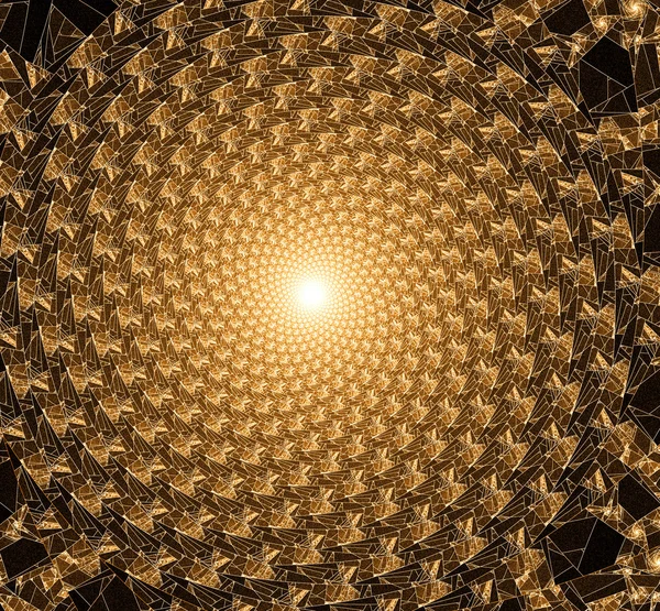 turuncu ve sarı fraktal illüstrasyon soyut