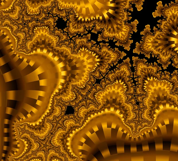 Fantasía naranja fondo ilustración detallado fractal — Foto de Stock