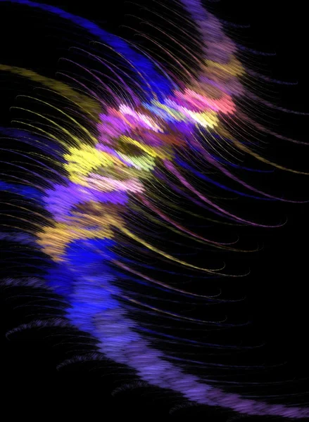 Abstrato onda macia fractal colorido — Fotografia de Stock