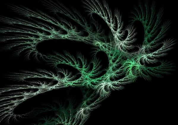 Fundo fractal abstrato verde — Fotografia de Stock