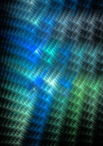 Blue abstract fractal illustrations with black background — Stock Photo, Image