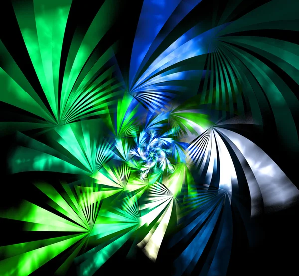 Verde fantezie fundal fractal ilustrație detaliată — Fotografie, imagine de stoc