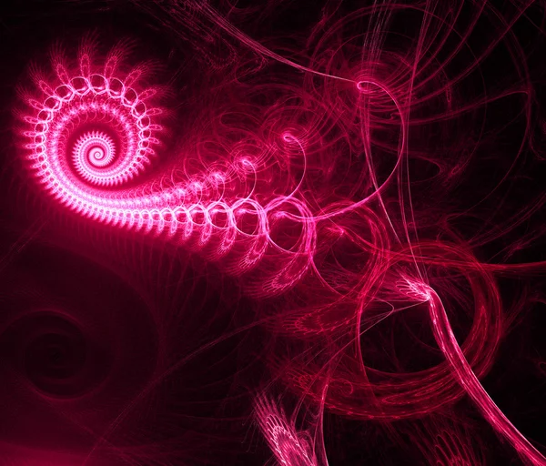 Pink fractal abstract illustration fantasy background — Stock Photo, Image