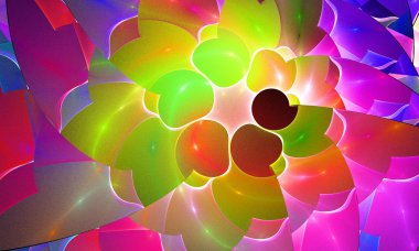 soyut fraktal illüstrasyon