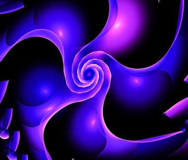 Menekşe fraktal arka plan illüstrasyon