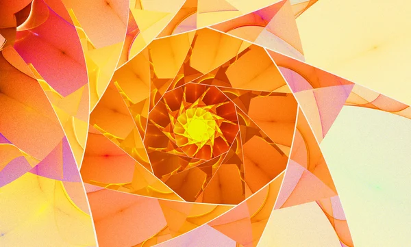 抽象的な背景がオレンジ色のスパイラル — ストック写真