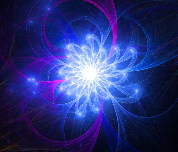 Menekşe fraktal arka plan illüstrasyon renkli siyah backgro