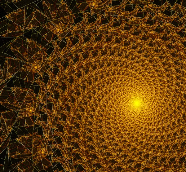 Fantasie oranje achtergrond illustratie gedetailleerde fractal — Stockfoto