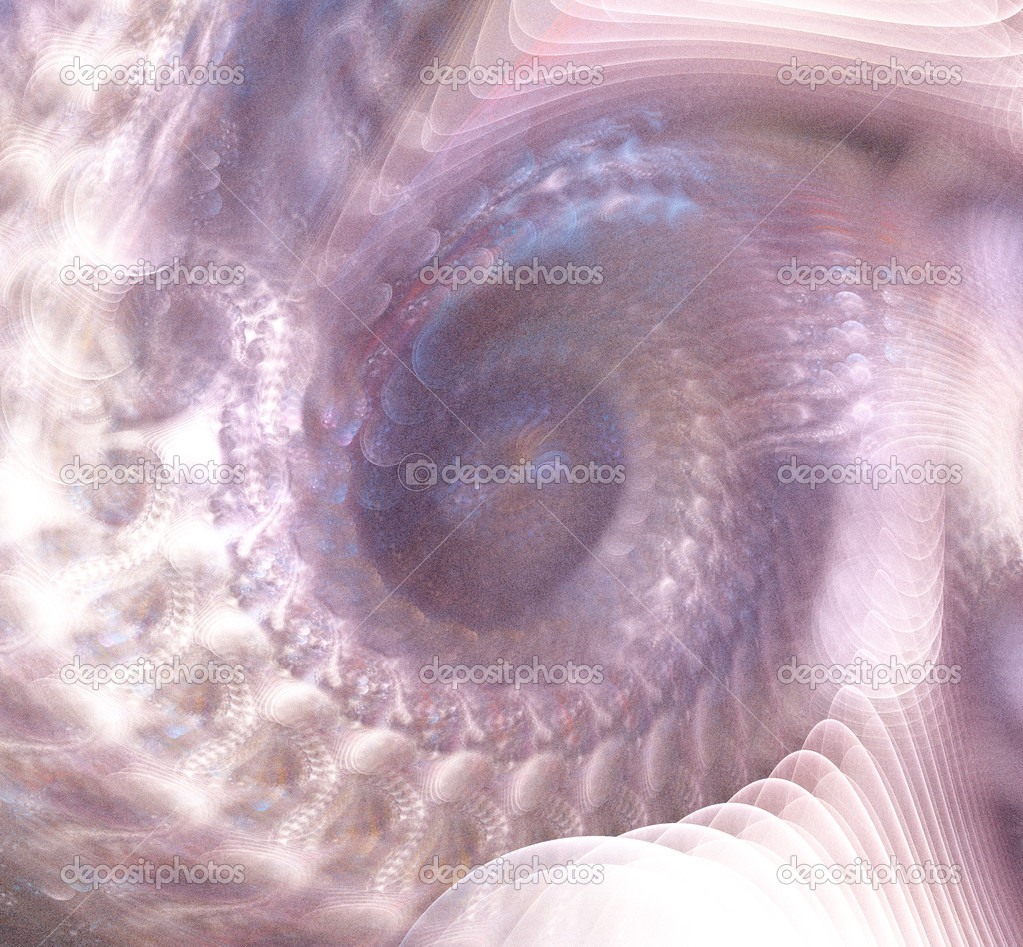 abstract white pearl fractal illustration