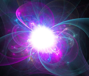 Menekşe fraktal arka plan illüstrasyon renkli siyah backgro