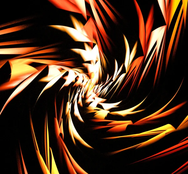 Fantasy orange background illustration detailed fractal — Stock Photo, Image