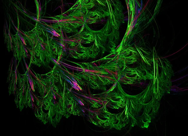 resimde yeşil fantasy arka plan fraktal ayrıntılı