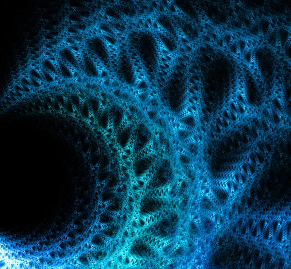 Blue detailed fractal illustration background — Stock Photo, Image