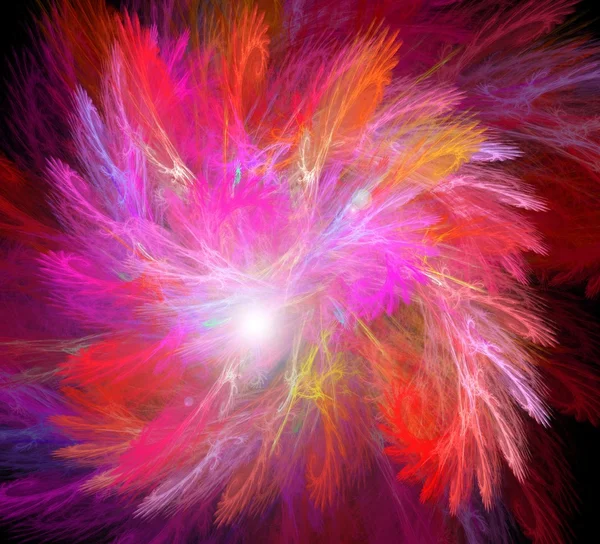 Red and magenta fractal abstract background — Stock Photo, Image