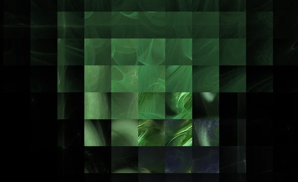 Fondo fractal abstracto verde — Foto de Stock