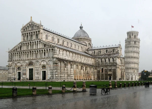 Catedral Torre Inclinada Piazza Dei Miracoli Pisa Uma Primavera Com — Fotografia de Stock