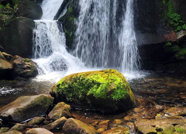 Long Exposure Lower Triberg Falls Black Forest Németország Egy Gyönyörű — Stock Fotó