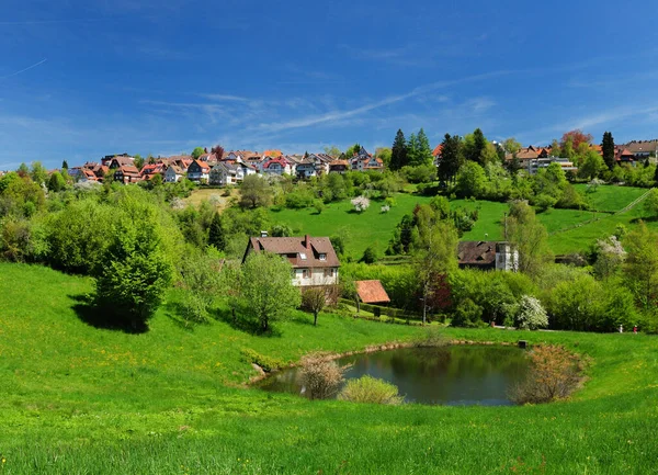 Rolling Hills Freudenstadt Black Forest Germany Beautiful Sunny Spring Day — Stock fotografie