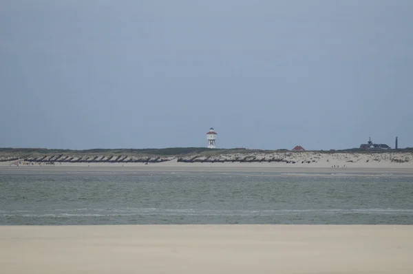 View Baltrum Island Water Tower Langeoog East Frisia Germany Wonderful — Stock Photo, Image
