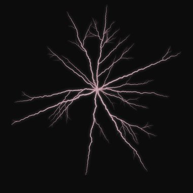 Fırtınalı yaz gecelerinde gök gürültüsü, şimşekler ve yağmur ve grunge dokusuyla birleşir.