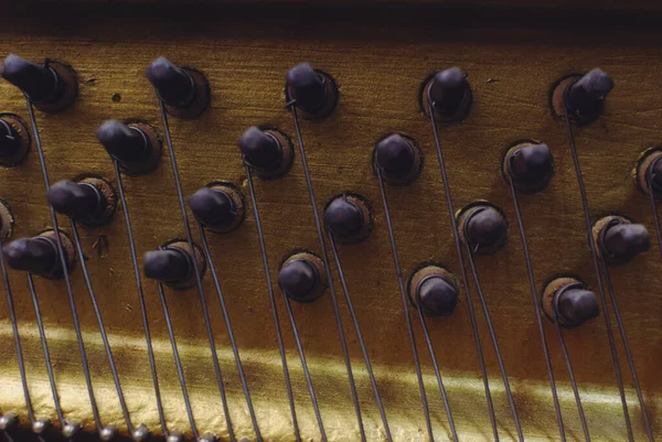 Tensioners Strings Piano — Stock Photo, Image