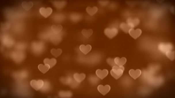 Saint Valentin Coeurs Animation Rouge Rose Saluant Les Coeurs Amour — Video