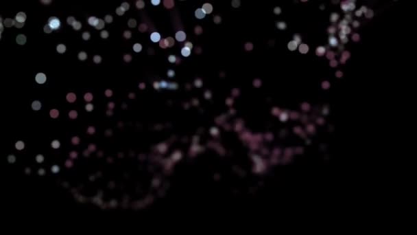 Barevný Neonový Přechod Přesouvání Abstraktního Rozmazaného Pozadí Barvy Liší Závislosti — Stock video