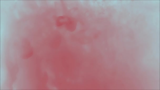五彩斑斓的油漆在水中飘扬 — 图库视频影像