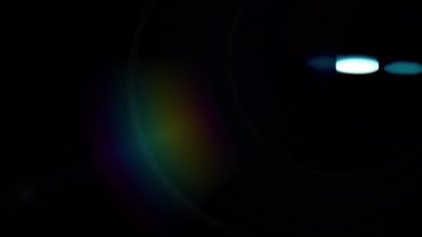 光学レンズフレア効果 4K解像度 非常に高品質と現実的な レンズフレア スタジオフレア 光漏れ フラッシュライト 自然照明ランプ光線効果 光ホライズン 光パルスと輝き — ストック動画