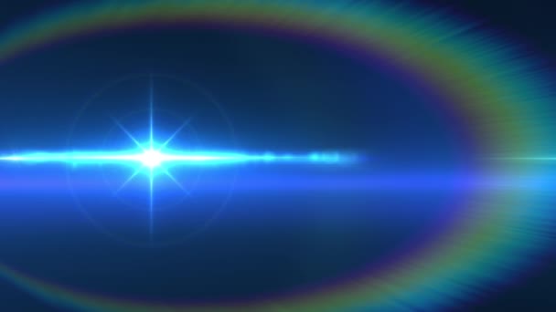 Efekt Rozbłysku Soczewki Optycznej Rozdzielczość Bardzo Wysoka Jakość Realistyczna Rozbłysk — Wideo stockowe