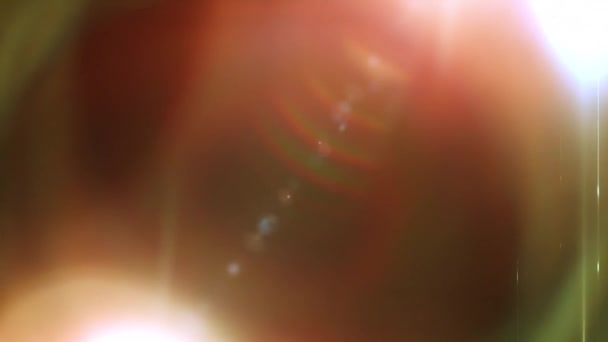 Optik Lens Işaret Fişeği Etkisi Çözünürlük Çok Yüksek Kalite Gerçekçi — Stok video