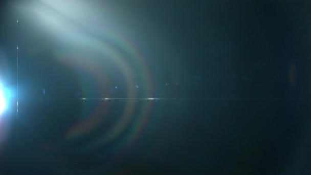 Optikai Lencse Fáklya Hatás Felbontás Nagyon Minőségű Reális Lencse Fáklya — Stock videók