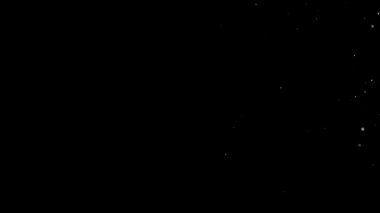 Havada yüzen gerçek toz parçacıkları. Toz Parçacıkları Arkaplanı. Makro yavaş çekim, karıştırma kipi kullan (ekran)