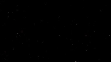 Havada yüzen gerçek toz parçacıkları. Toz Parçacıkları Arkaplanı. Makro yavaş çekim, karıştırma kipi kullan (ekran)