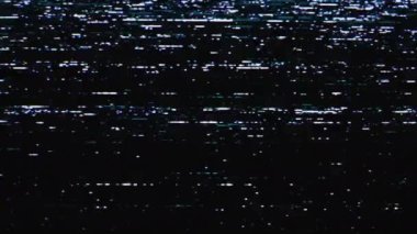 Vintage düğmesi açık, televizyonu kapat. Analog Statik Gürültü dokusu. Tek renkli, siyah-beyaz titreşimli ses. Ekran hasarı TV efektleri ve objeler. VHS. Kötü müdahale.