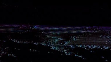 Vintage düğmesi açık, televizyonu kapat. Analog Statik Gürültü dokusu. Tek renkli, siyah-beyaz titreşimli ses. Ekran hasarı TV efektleri ve objeler. VHS. Kötü müdahale.