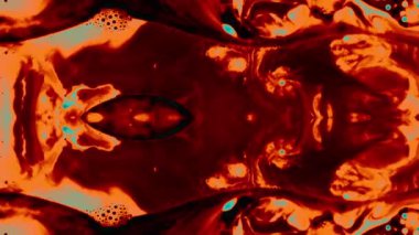 Kabarcık içindeki molekül, Kozmetik Esansı, Bilimsel arka planda sıvı damlası, 3D animasyon.