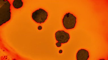 Kabarcık içindeki molekül, Kozmetik Esansı, Bilimsel arka planda sıvı damlası, 3D animasyon.